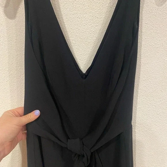 Amanda Uprichard Charter Tie-Front Wide-Leg Jumpsuit Size Small EUC - Picture 2 of 5